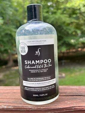 HerStyler EXCLUSIVELY FOR MEN Cedarwood Oil & Tea Tree SHAMPOO 16.9oz/500ml